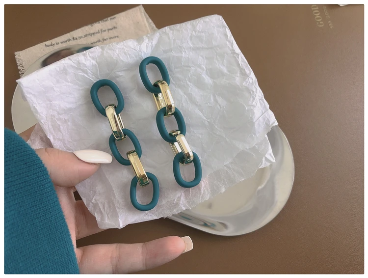 WYBU Super Beautiful Lake Blue Earrings Ins Popular Earrings for Women 2021 New Design Ear Drop Jewelry