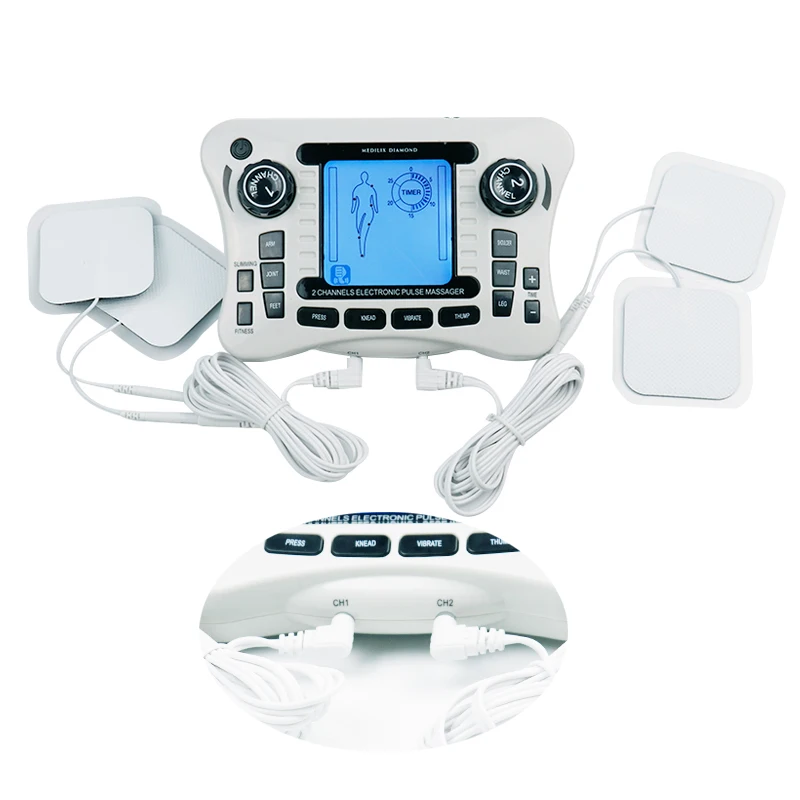 Электрический EMS десятки корпус иглоукалывания массажер Цифровая