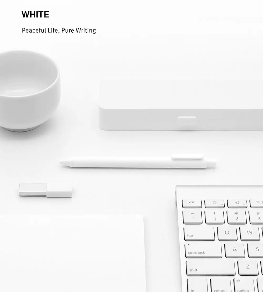 Xiaomi Mijia KACO гелевая ручка 0,5 мм черный белый цвет заправка чернил ABS пластиковая ручка длина 400 мм плавно пишите для офиса