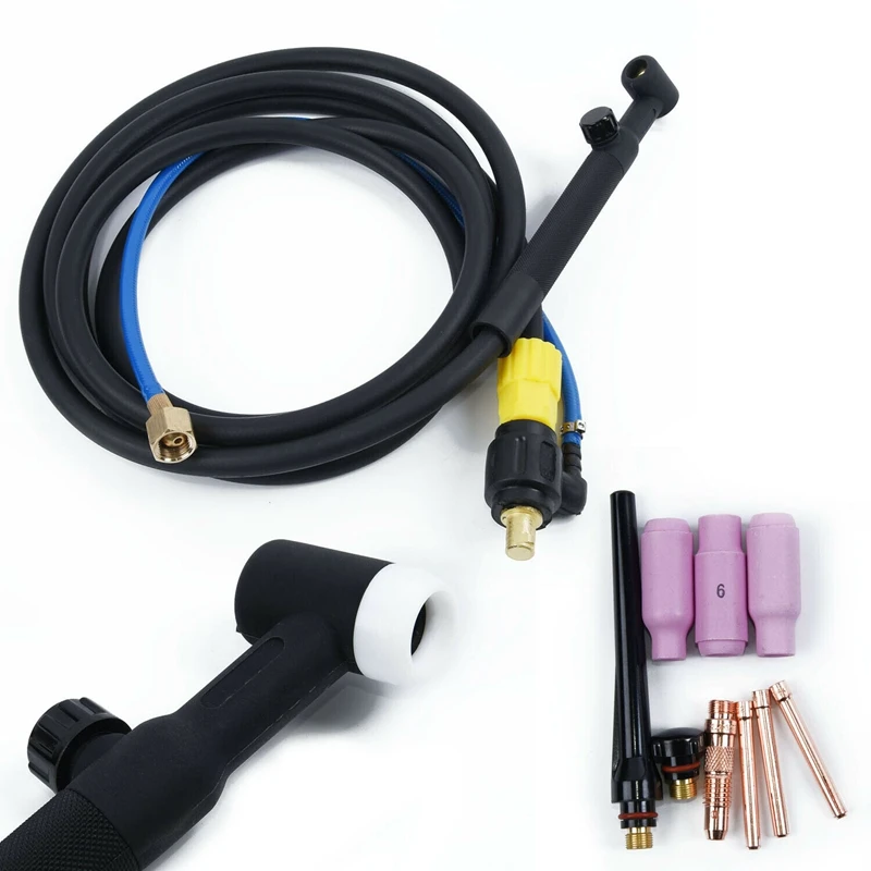 Фонарь для сварочной головки WP 17V Tig гибкая головка с газовым клапаном 35/50 кабель 4