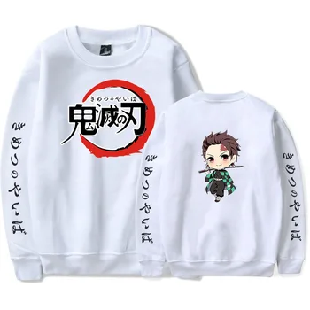 

Demon Slayer: Kimetsu no Yaiba Kamado Tanjirou Crew neck sweater Cosplay Kamado Nezuko Costumes kids Men women fashion coats