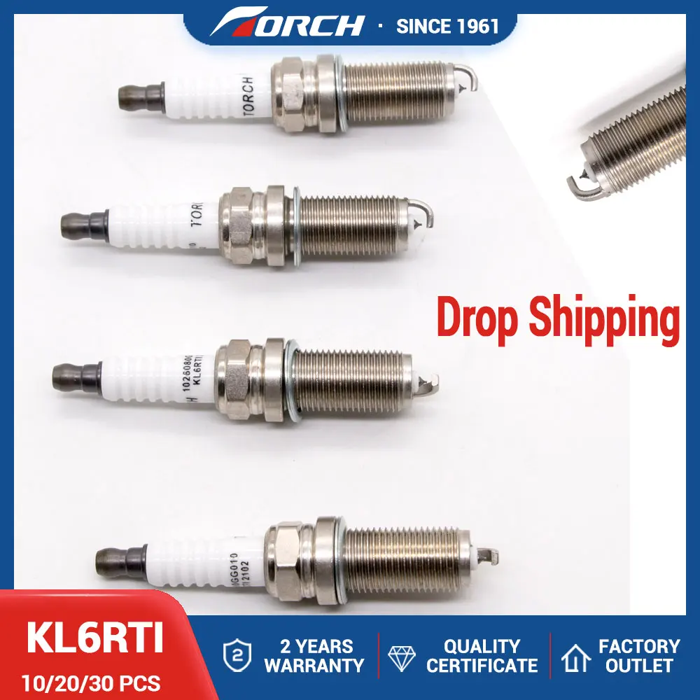 

10pcs/lot Candle Torch KL6RTI Spark Plug for JAC 1026080GG010 for LZFR6AI for MITSUBISHI GALANT DE 2005-2008 2.4L/2378cc