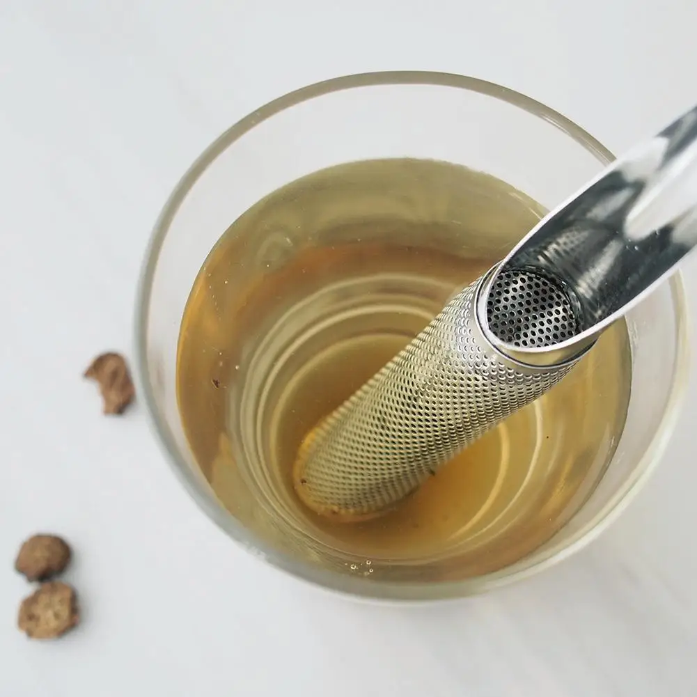 Нержавеющая сталь Чай Infuser Креативный дизайн трубы Металлический Чайный фильтр