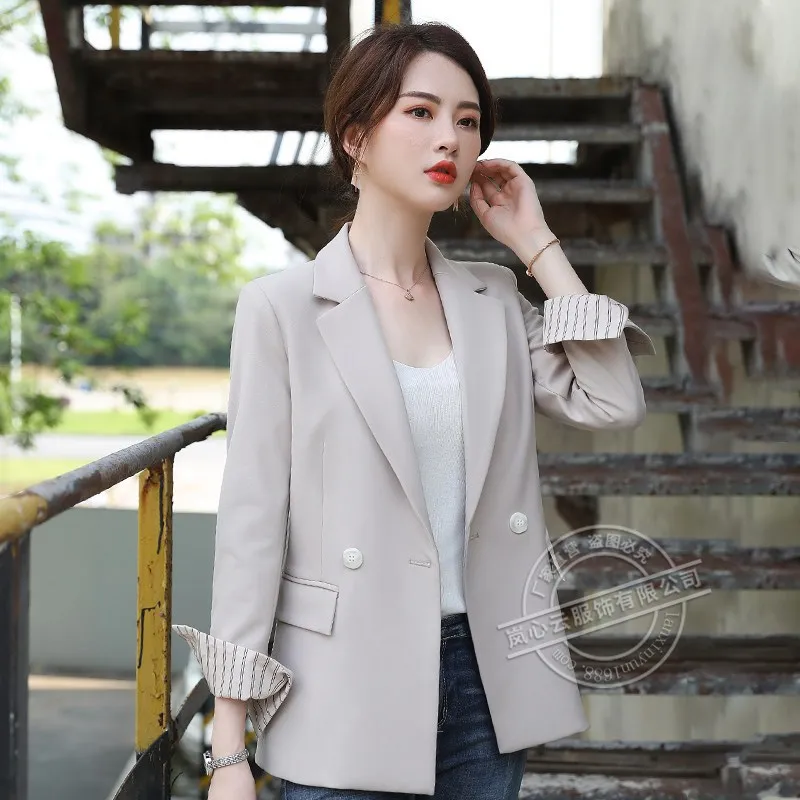 

Business Versatile Solid Color Small Suit Coat Autumn & Winter New Style Women's Korean-style Blazer Casual Elegant Formal Wear