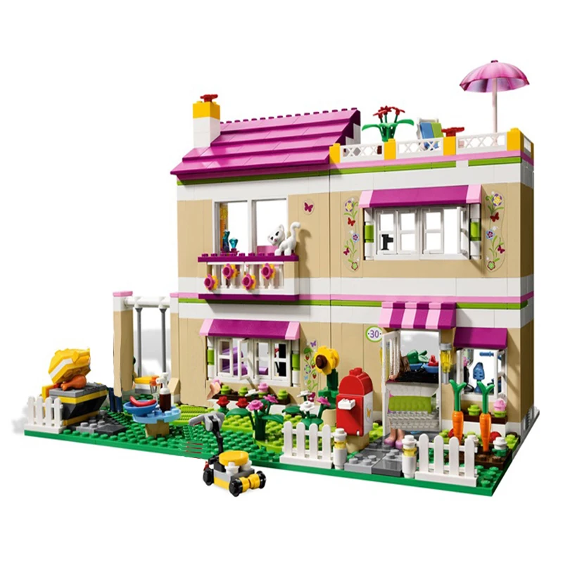 

695Pcs Compatible with Legoes Friends Emma's House Model Building Blocks Bricks Educational Toys For Children Girl Gift