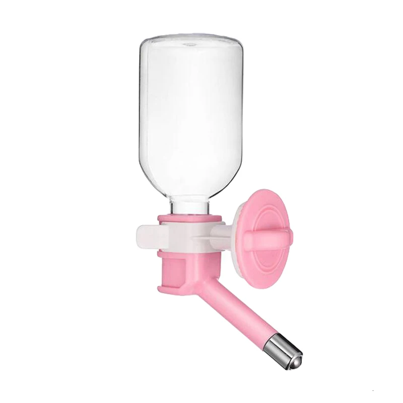 Benepaw BPA- Free No Drip Cage Dog Water Bottle 300ml Gravity Hydration Fountain With Spigot Spout For Puppys Cats Hamster
