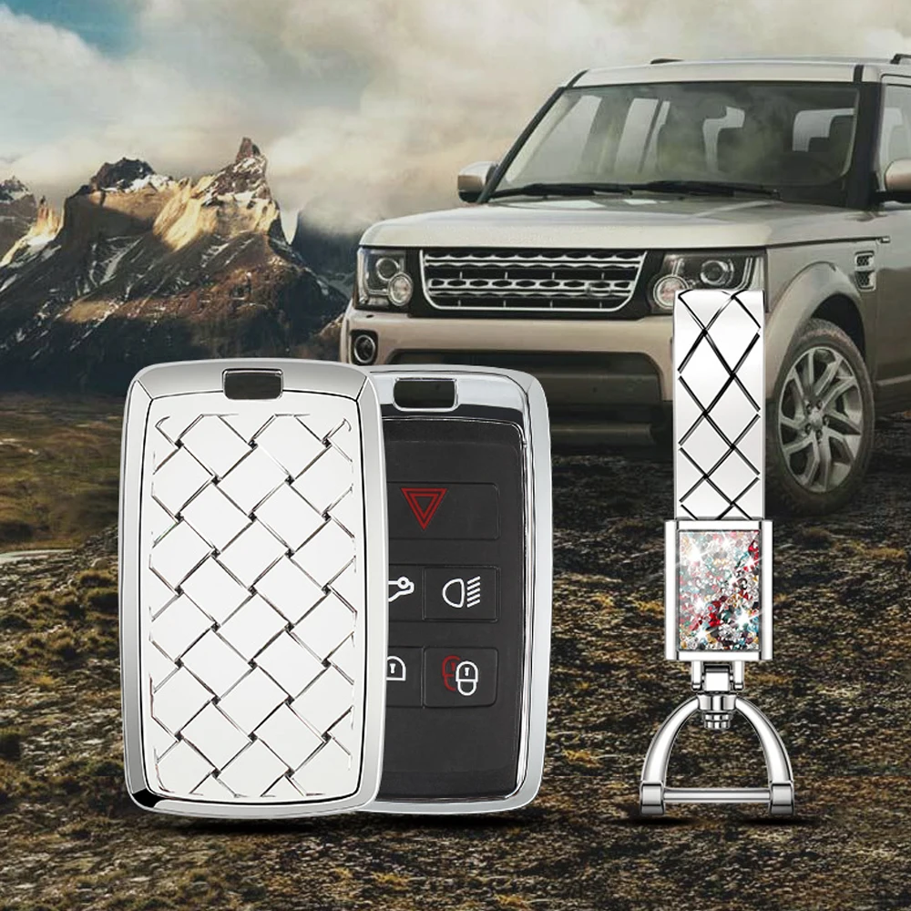 

Car Remote Key Shell Case For Land Rover Range Rover Sport Evoque Velar Discovery 5/Jaguar E-Pace 2018 2019 Holder Protector