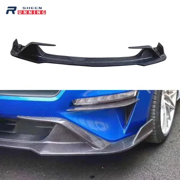 

Car Carbon Fiber Front Bumper Spoiler Lip Auto Car Front Bumper Diffuser Cover Fits For Ford Mustang 2015 2016 2017