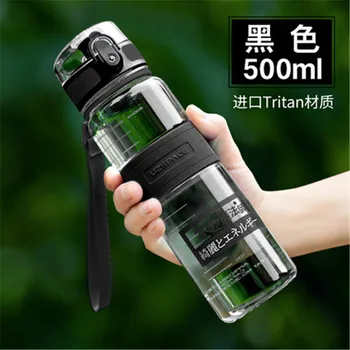 

Large capacity water bottle portable anti-fall accessories imported material student fitness sports plastic water bottle bt4