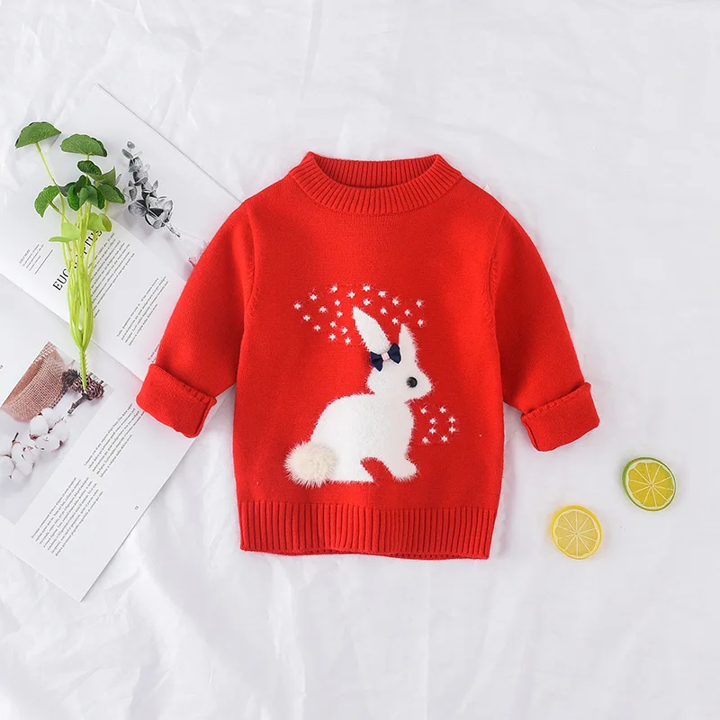 Rabbit Print Organic Cotton Sweatshirt Luisaviaroma Girls Clothing Sweaters Sweatshirts 