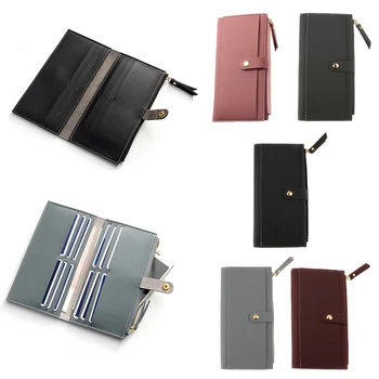 

Women Lady PU Leather Clutch Wallet Long Card Holder Purse Handbag Tri-fold