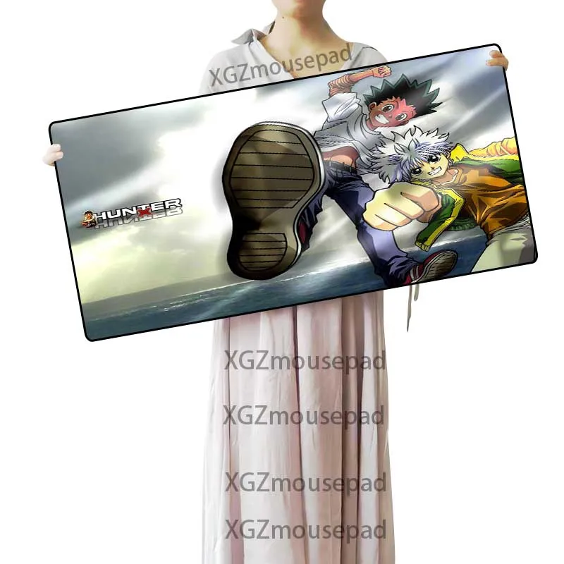  XGZ HD Pop Anime Hunter Custom Large Computer Desk Mat Precision Black Lock Edge Mouse Pad Rubber N