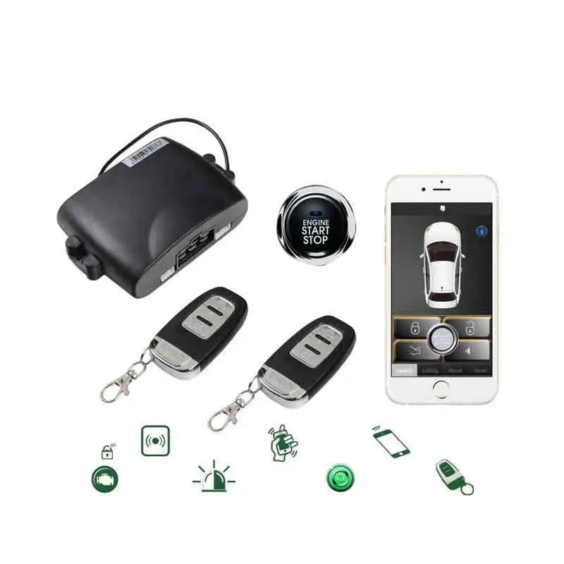 

alarme auto keyless entry car alarm system start engine central locking with remote start start stop button starline a93 alarms