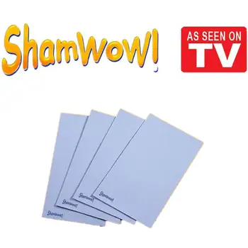 

4pcs Blue New Non-Abrasive Super Absorbent Shamwow Shammys Washing Sham Drying Towel Cleaning Wiping Rags Kitchen Tool Wow