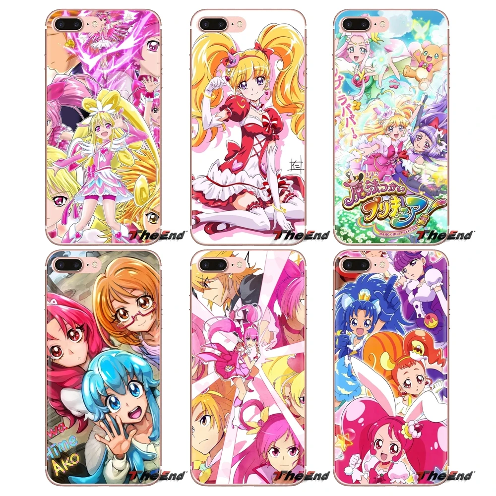 Свежий Precure аниме прозрачная задняя крышка из ТПУ чехлы для Samsung Galaxy J1 J2 J3 J4 J5 J6 J7 J8