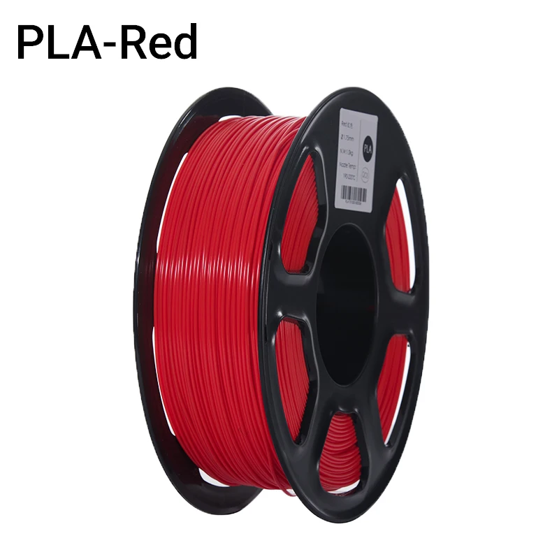 TOPZEAL 3D принтер PLA Филамент 1.75мм Филамент мерная точность+/-0.02мм 1кг 343м 3D печатный материа Русский склад в Москве - Цвет: Red