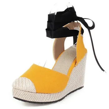 

Ladies Shoes Woman Chaussure Women High-Heeled Sandals 2020 Summer New National Wind Women's Shoes Platform Wedge Sandals