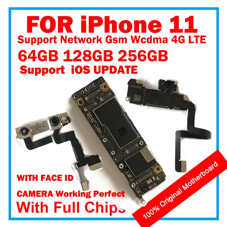 Материнская плата для iPhone 11 разблокированная с завода оригинальная материнская