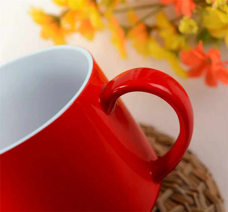 Hot Sale Creative Red 3D Animal Cup Ceramic Mug 400ml Cute Cartoon Couple Coffee Milk Tea Cup New Christmas Favors Water Cups