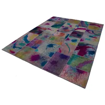

240x307 Cm Multicolor Handmade Patchwork Rug-8x10 Ft