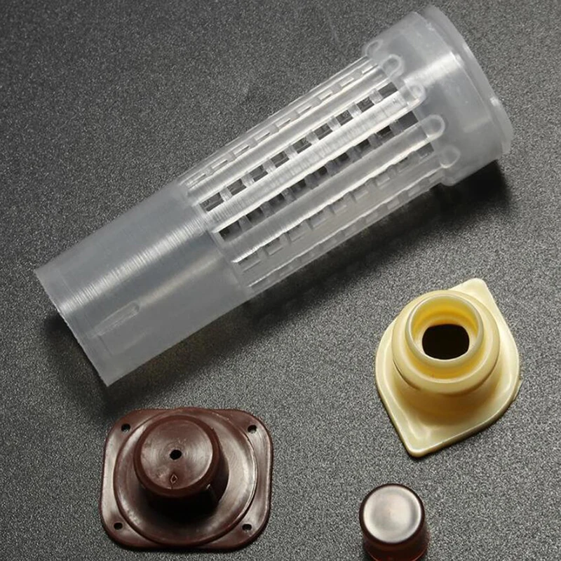 

110pcs Plastic Bee Cell Cups Cup kit Queen Cage Beekeeping Tools Equipment Set Queen Rearing System Cultivating Box