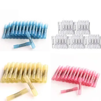 

120pcs Set Insulated Waterproof Seal Connector Tools Heat Shrink Tube Butt Terminal Wire Joint Splice Electrical Crimp Tools