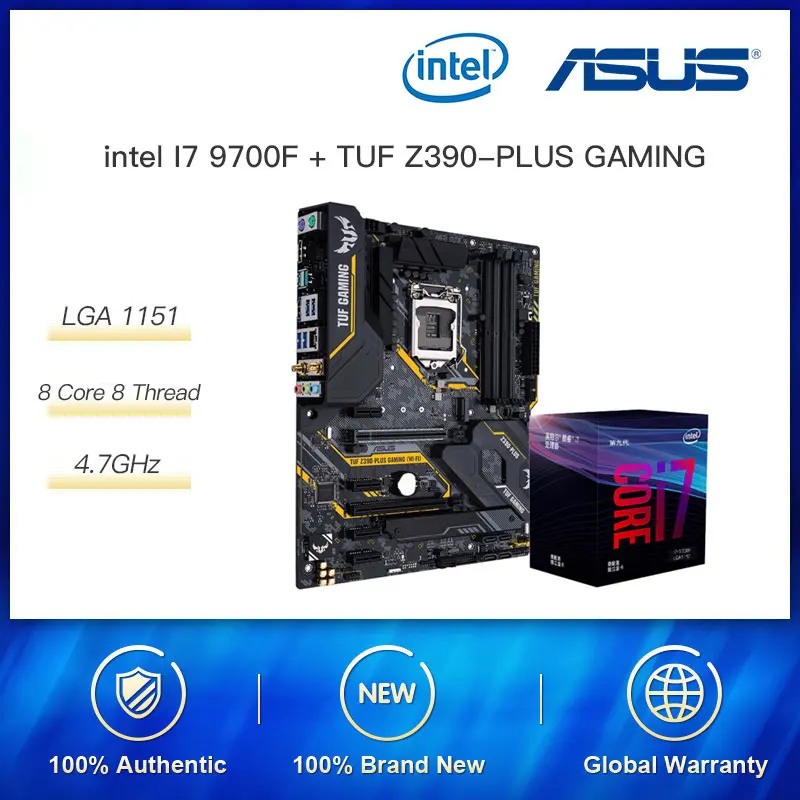 Intel 8 Core I7 9700 I7 9700k I7 9700f 4.9ghz Asus Tuf Z390-plus