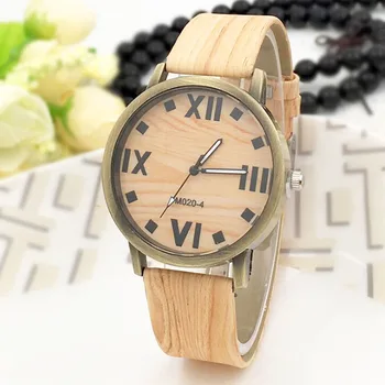 

2020 Cute Couple Watch Woman Wood Watch Women Simulation Wooden Watches Bamboo Watchband Quartz Wristwatches Gifts for Boyfriend