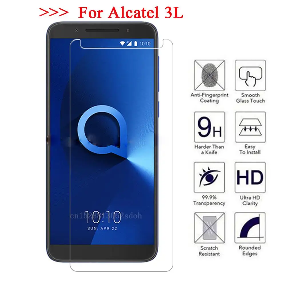 Закаленное стекло для Alcatel 3 5052D 5052Y 9H 2.5D Премиум Защитная пленка 3L 5034D 5 5&quot |