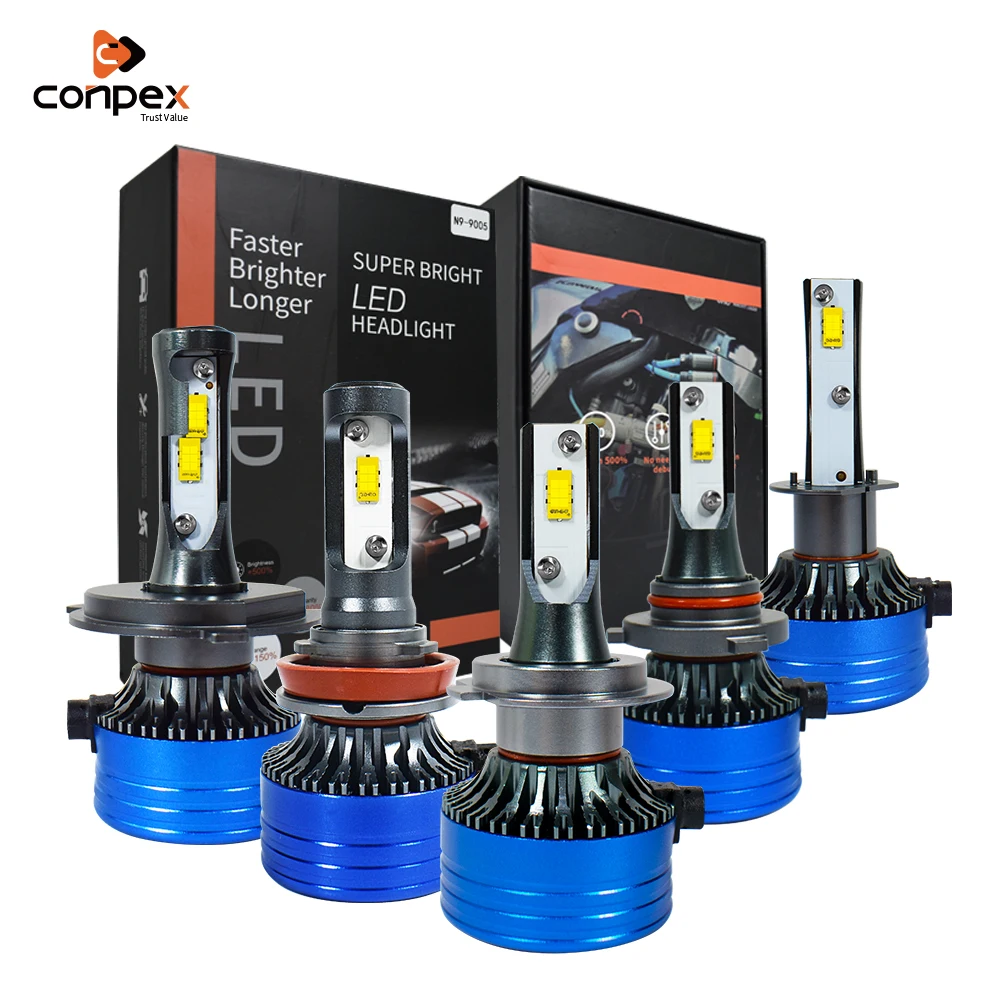 Conpex h7 h4 h1 h8 h9 h10 h11 9007 9005 hb3 HIR2 led Canbus автомобильные лампы головной светильник s