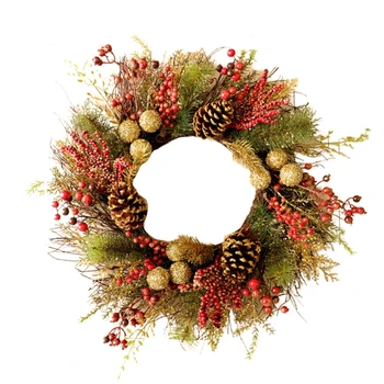 

Merry Christmas Wreaths Decorations For Front Door, Xmas Garland Ornament Artificial Home Decor, Diy, For New Years