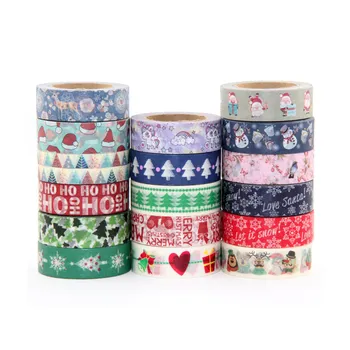 

Hot sale 1 roll 1.5*10meter Kawaii Scrapbooking Tools Masking Tape Christmas Photo Album Diy Decorative Tapes