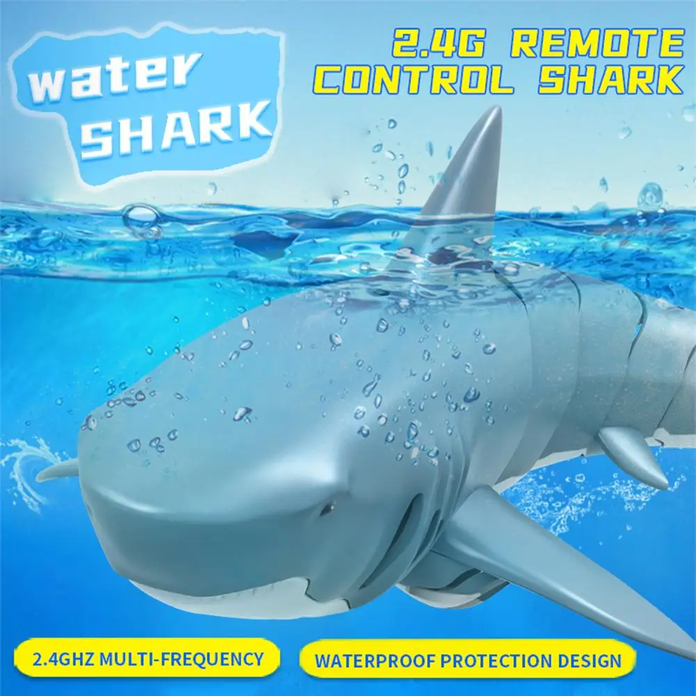 

Remote Control Shark Boat Toy USB Rechargeable 2.4G Simulation RC Animal Shark Swing Boat For Child Swimming Pool Bathroom Toys