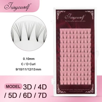 

IRISYOUSELF 12lines Premade Volume Fans mink individual eyelash lashes maquiagem cilios for professionals soft eyelash extension
