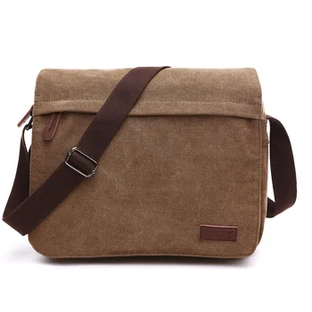 

One-Shoulder Canvas Bag Men's New Style Fashion Portable Outdoor Computer Bag Casual Korean-style Star Trendy Bag Bolsas