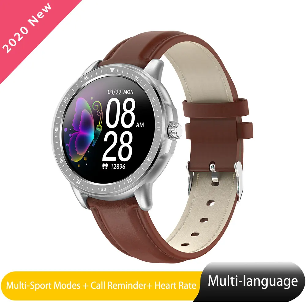 

2020 Smart Sport Watches for men 1.3 "Full Circle Screen Bluetooth Smartwatch Fitness Tracker Heart Rate Monitor For Android iOS