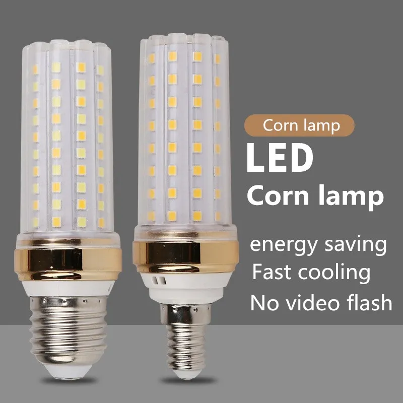 

Super long lifespan E27 E14 12W 16W 20W 24W LED lamp Corn Bulb AC85-265V No Flicker 2835 SMD LED light / lighting