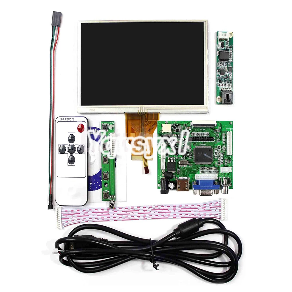 Yqwsyxl 6 5 дюймовый ЖК экран монитор AT065TN14 800*480 плата драйвера емкостный сенсорный