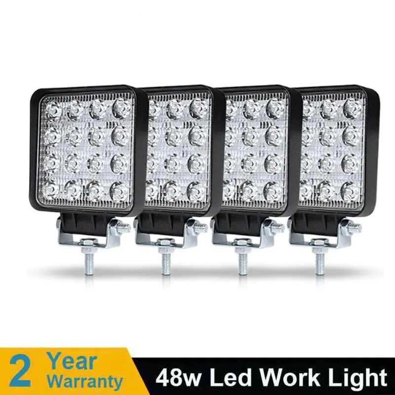 2pcs 4 Inch Offroad LED Light Bar Flood Spot Combo Beam Spotlight 12V For Jeep ATV UAZ SUV 4WD 4x4 Truck Tractor Work | Автомобили и