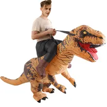 Карнавальный костюм тираннозавра на Хэллоуин, надувные вечерние костюмы динозавра для взрослых