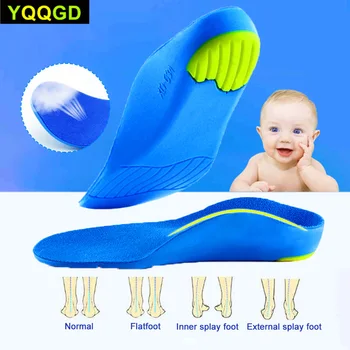 

1Pair Orthopedic Insoles For Children Kids Arch Support Insoles Flat Foot Flatfoot X/O Leg Orthotic Shoe Heel Pad Inserts