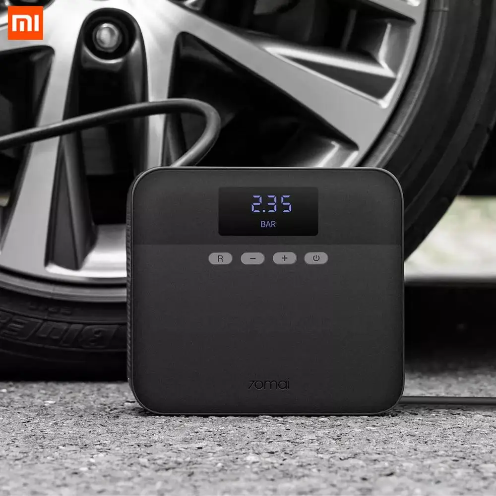 Новинка 2020 автомобильный насос для накачки шин Xiaomi 70 м Молодежная версия черный с
