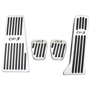 

for Mazda CX3 CX-3 Car Accelerator Oil Footrest Pedal Plate Clutch Throttle Brake Treadle Interior Accessories 2019 2020