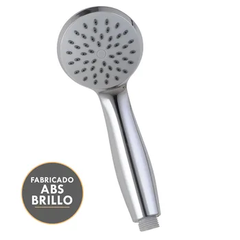 

Kibath hand shower Kit with 1 position BEL antical natural rain with stainless steel flexo. Shower made of ABS