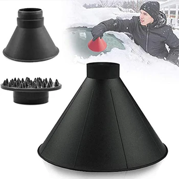 

Round Windshield Ice Scrapers - Magic Cone-Shaped Car Windshield Ice Scrapers, Car Snow Removal Shovel