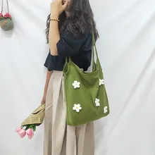 Японская Корейская Холщовая Сумка на одно плечо для девочек, большая емкость, художественная и художественная сумка в студенческом стиле