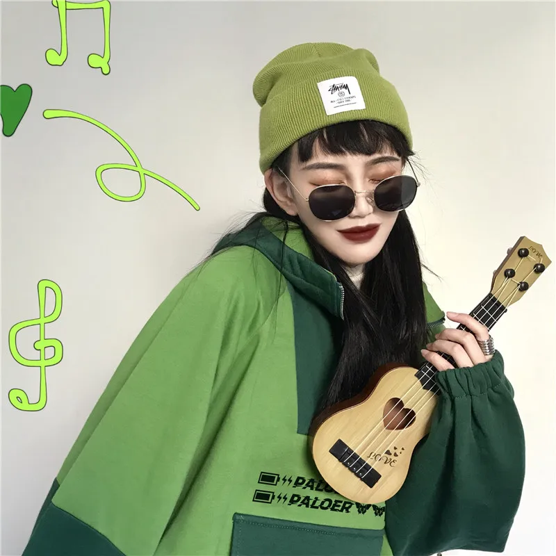 Kpop/боди с пандой, новинка, женская осенняя и зимняя Корейская версия, Ретро стиль, Мультяшные уши, с капюшоном, свободное, Bf плюшевое пальто для студентов