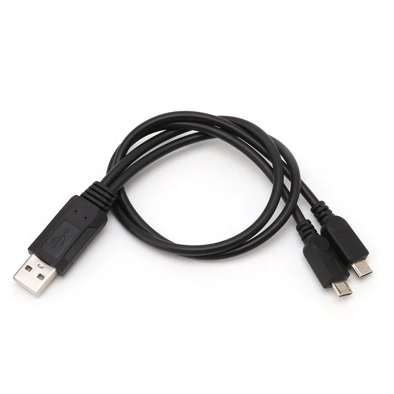

Портативный USB-штекер Универсальный Micro USB двойной штекер Y-образный адаптер разветвитель