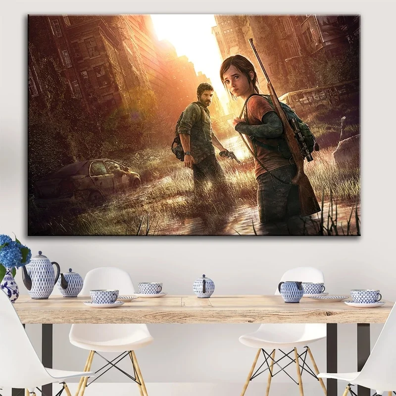 The Last of Us Game Canvas Живопись зомби Выживание ужас экшн-принты и постеры Настенная