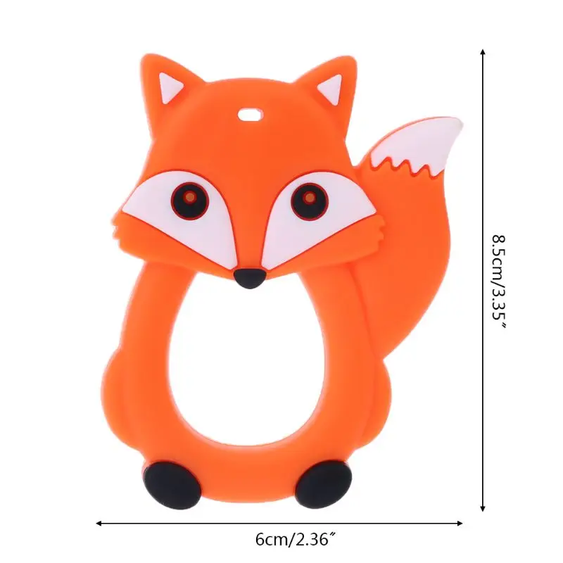 45-Orange Силиконовая Милая пчелка, детский прорезыватель, игрушки, прорезыватель, воротник, соска, зажимы, жевательные принадлежности, DXAD - Цвет: 45-Orange